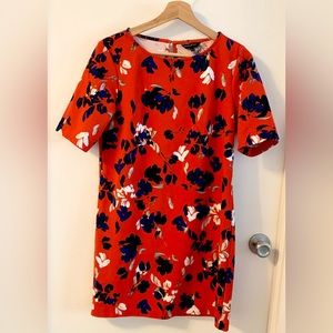 Banana Republic Red Floral Dress